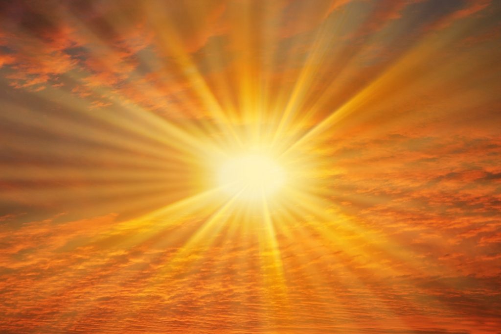 The bright light of the sun as it shines through clouds. Use these suggestions to clear the clouds and raise your Reiki energy, 