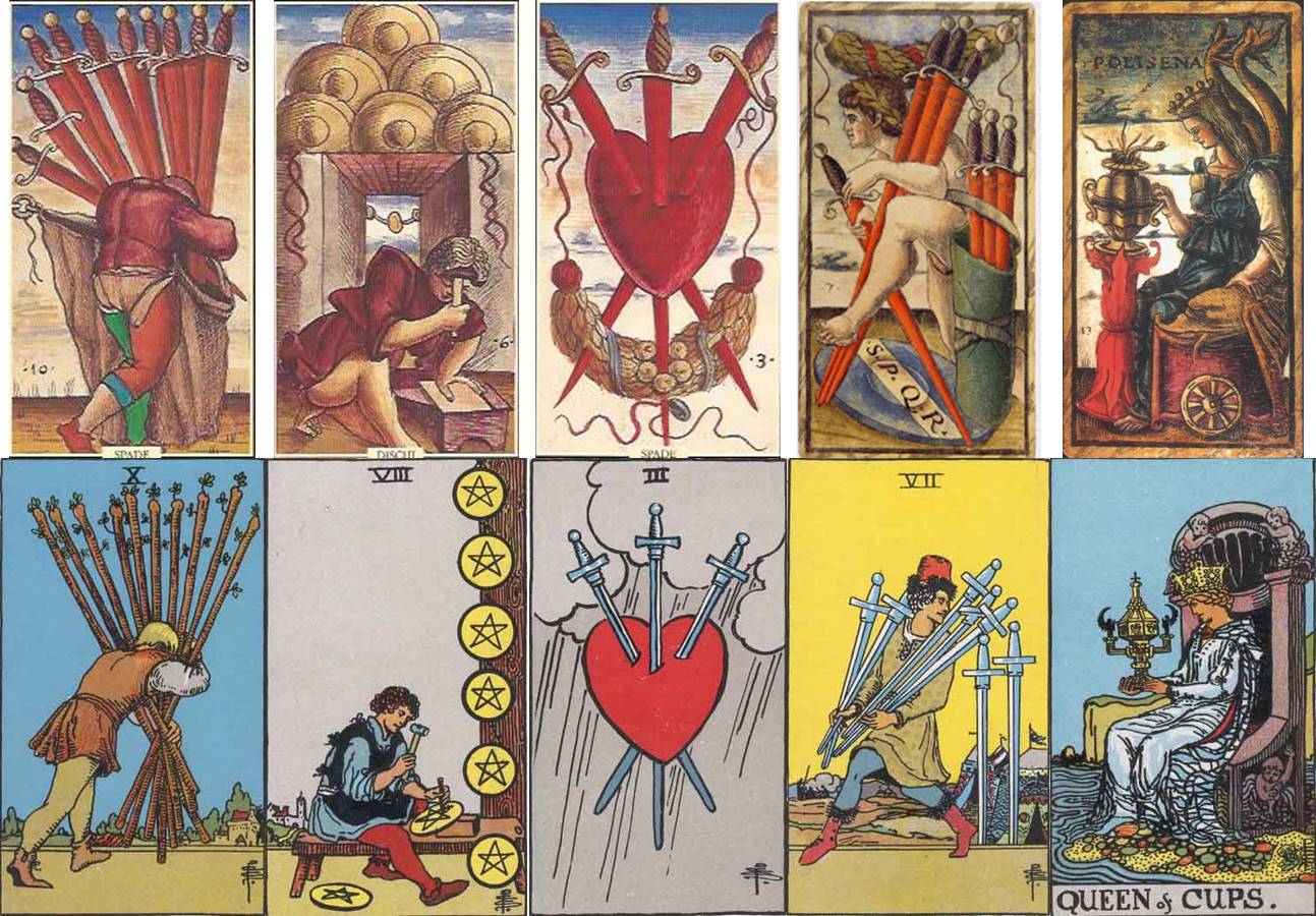 The third tarot lineage is fully illustrated or scenic decks. Read fully illustrated or scenic decks like a picture book.